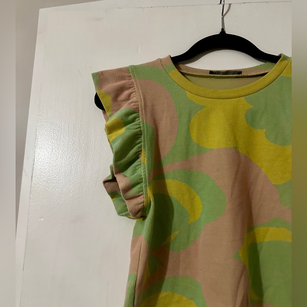 Zara Ruffled Pastel Top - Picture 6 of 11